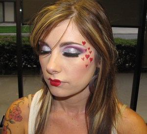 Queen of Hearts makeup by me using Sugarpill of course (: