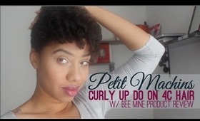 Petit Machins Curly Up Do on 4C Hair (Bee Mine Products)