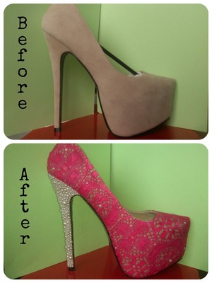 A pair of heels i decided to revamp :)