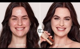 How To Cover Up Acne Using Airbrush Flawless Foundation | Charlotte Tilbury