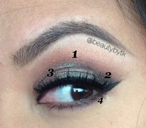 Here's a guideline for the look I did the other day (sorry I didn't have time to do a pictorial)
All the products used we're mostly bought from #imats 
1⃣ apply primer and @shadowshields (to keep skin from fallout), blend @makeupgeektv "cosmopolitan" in crease
2⃣ apply "last dance" in crease and darken "last dance" with "corrupt"
3⃣ apply "last dance" in inner corner of eyes
4⃣ used @nyxcosmetics two timer liner for top and bottom (thanks to @vegas_nay for introducing this liner) 
Complete look with lashes (I used @doseofcolors "dose of drama" lashes)
