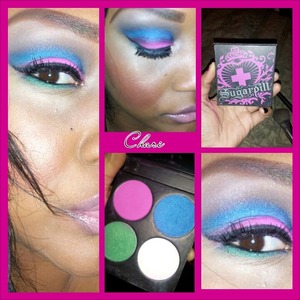 Used the sweetheart palette to create this look. Also used Katy Perry Cool Kitty lashes.