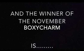 Winner of November BoxyCharm Secret Link Giveaway