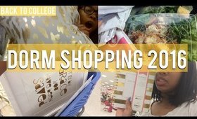 COLLEGE DORM SHOPPING VLOG 2016!!!