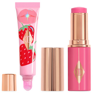 Charlotte Tilbury Unreal Healthy Glow Blush and Lip Oil Kit