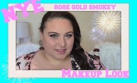 NYE Rose Gold Smokey with a Twist / Cut Crease Makeup look