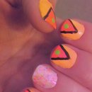 triangles and glitter