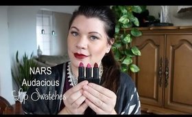 NARS AUDACIOUS LIP SWATCHES!!!  (11 more shades I've not swatched before)