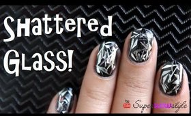 Shattered Glass Nails DIY | No Tools Nail Art | SuperWowStyle