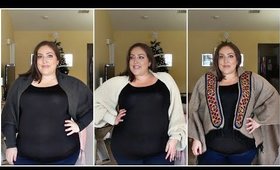 WINTER TRY-ON HAUL | FUNNYBEL SCARVES | PLUS SIZE FASHION