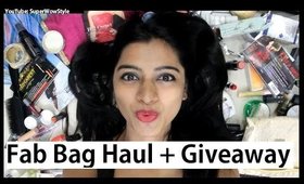 Fab Bag - HUGE Haul + GIVEAWAY (Open!) // Indian Giveaway // SuperWowStyle