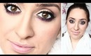How To: Golden Smokey Eye With A Pop Of Colour | Laura Black