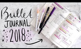 My BULLET JOURNAL 2018 SETUP! 📝 How I ORGANIZE My LIFE! | Jamie Paige