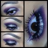 Purple glitter eyes!