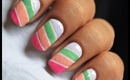 Color blocking nail polish designs for beginners to do at home Easy Striping tape Tutorial video DIY