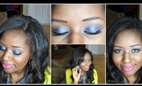 Easy Blue Eyeshow Tutorial (Women of Color Friendly)