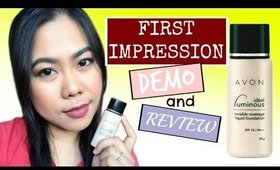 AVON IDEAL LUMINOUS FOUNDATION FIRST IMPRESSION DEMO AND REVIEW | THELATEBLOOMER11