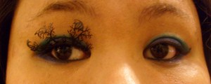 Halloween 2011 Costume Party Look (with only one side of the lashes on) ;]