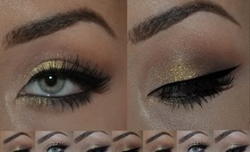 Royal Gold Eye makeup / Королевское золото - элегантный макияж глаз