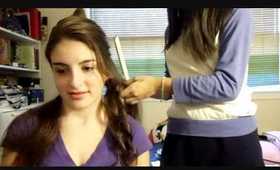 How To Curl Hair With A Flat Iron ft. Sam!