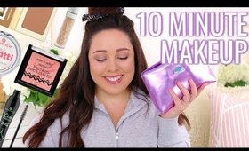 MY ACTUAL 10 MINUTE MAKEUP 2018 | MINIMAL MAKEUP BAG