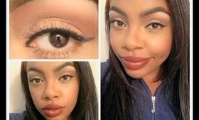 Easter Makeup Look: neutral nudes with a brown lip