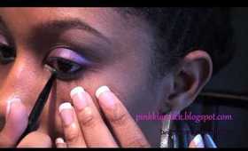 Teal & Purple Make-up Look