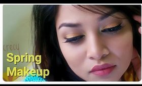 Spring 2015 Makeup Look || Orange eyeshadow ||