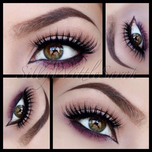 Purple is my favorite color ! So I just smudged some under my lash line 💜
