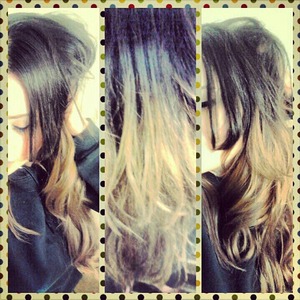 saw ombre..liked ombre.. tryed ombre.. was easy n affordable to do at home..(: