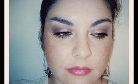 Simple Sparkling Mauve Makeup