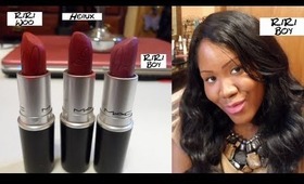 Giveaway Alert   Win Mac Heaux! Plus  RiRi Woo, Heaux and RIRI Boy Lipsticks Show & Tell