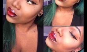 How "I" Do Red ombre Lips