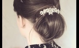 Simple, Sophisticated, Romantic Updo for Valentines Day