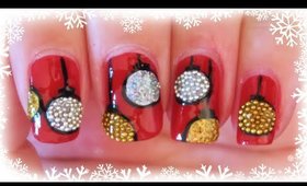 Advent Calendar | 7 - Christmas Ornaments nail art ✩ Martina Ek