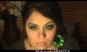 PROM MAKEUP - Green & Yellow Smokey Look Tutorial - L.A Colors Paletts