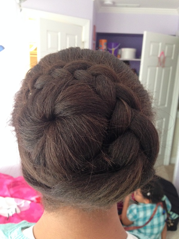 Spiral Braid And Bun 