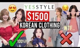 Try-On Haul: $1500 OF KOREAN CLOTHES ON YESSTYLE! | Was it worth it?
