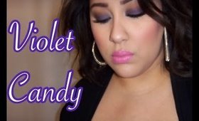 Too Faced Chocolate bar Series: Violet Candy | Purple eyes and Pink lips| Makeup Tutorial