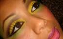 Green & Yellow Arabic Tutorial using Mayra's Cosmetics