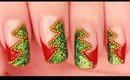 Simple Christmas Tree nail art