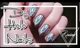 DIY UV Gel Holo (Holographic) Laser Nails LuxaPolish | Caitlyn Kreklewich