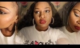 Sexy Bombshell Makeup | Red Lips