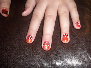 Done on my friend's sister's nails Halloween 2011