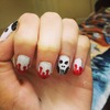Blood and Skull Horror Nails!