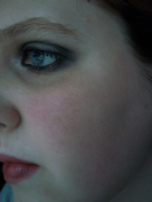 Simple night time/ after school look (Keeping the makeup used in the day time look, just darkened up and using a bold lipcolor)