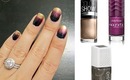 A Different Method to Ombre Your Nails - Gold, Burgundy & Pewter