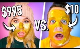 $995 Face mask vs $10 face mask! Cheap vs expensive beauty products tested!