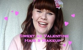 Sweet Valentines Hair & Makeup Collab with beautywitholivia