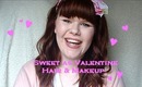 Sweet Valentines Hair & Makeup Collab with beautywitholivia